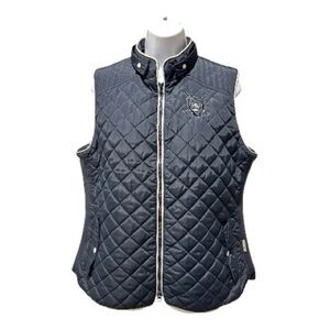 Polo Ralph Lauren Horseware Quilted Equestrian Vest Navy Women’s XL